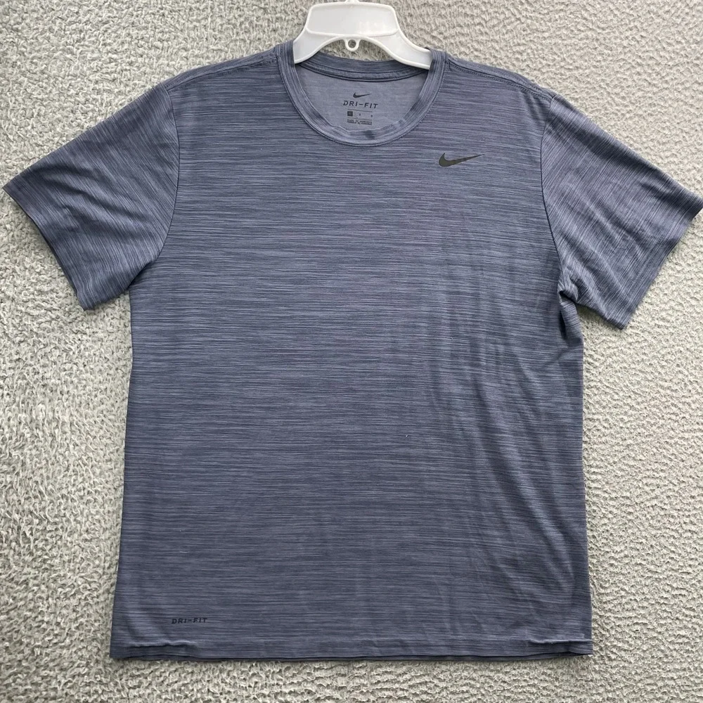 Nike Running Performance T-Shirt Lot (2) Men's‎ Large Miler Dri-Fit Training Gym
